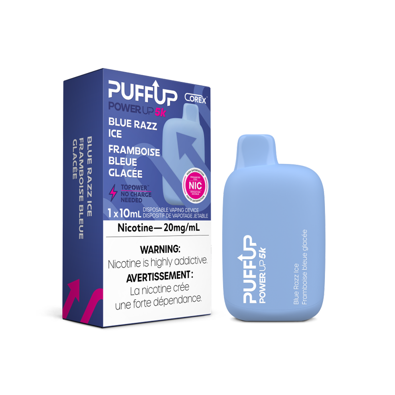PuffUP Power Up 5K Puff - BLUE RAZZ ICE