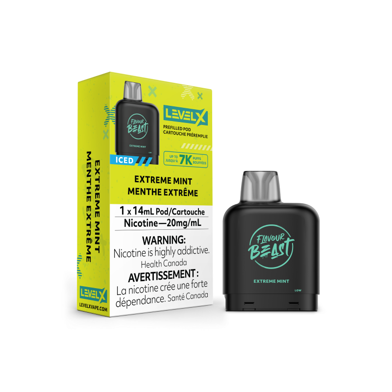 Flavour Beast LEVEL X Pods 14mL - EXTREME MINT ICED