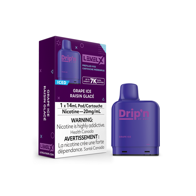 DRIPN LEVEL X Pods 14mL - GRAPE ICE