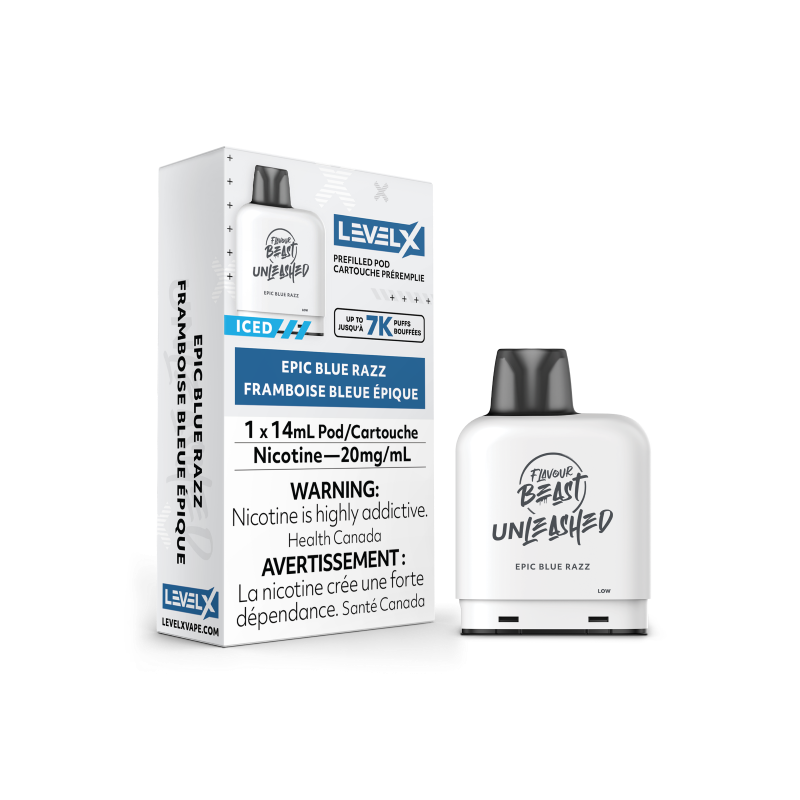 Flavour Beast UNLEASHED Pod 14ml - EPIC BLUE RAZZ
