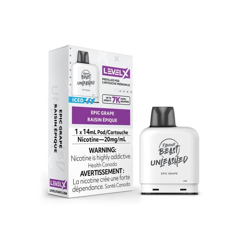 Flavour Beast UNLEASHED Pod 14ml - EPIC FRUIT GRAPE