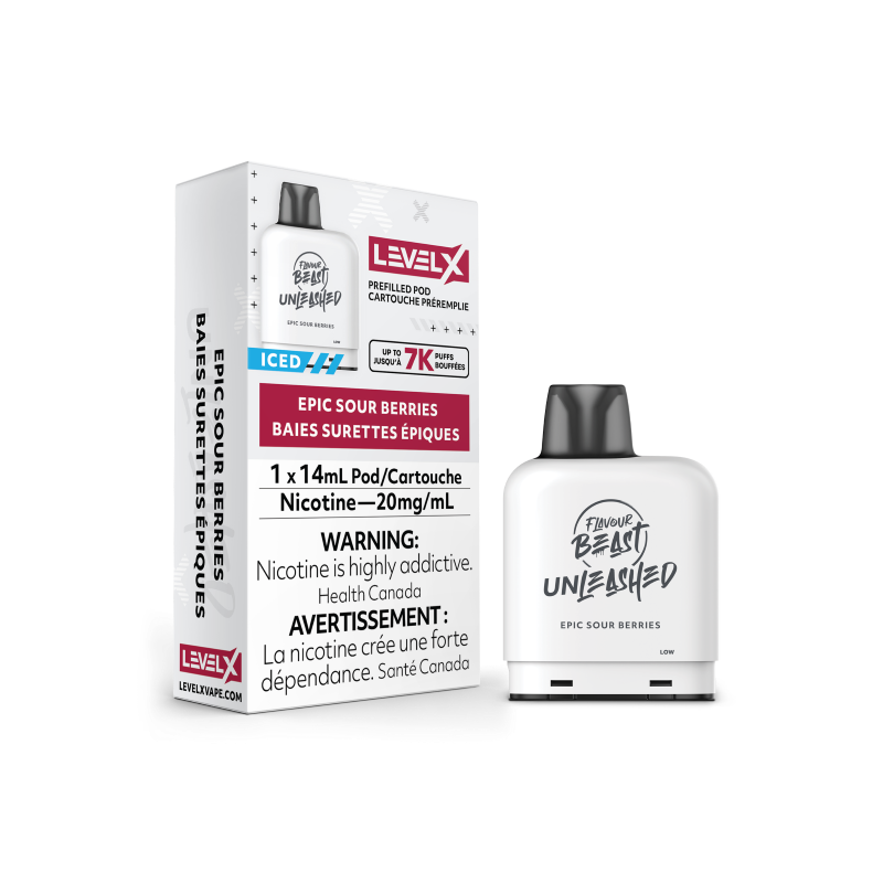 Flavour Beast UNLEASHED Pod 14ml - EPIC SOUR BERRIES