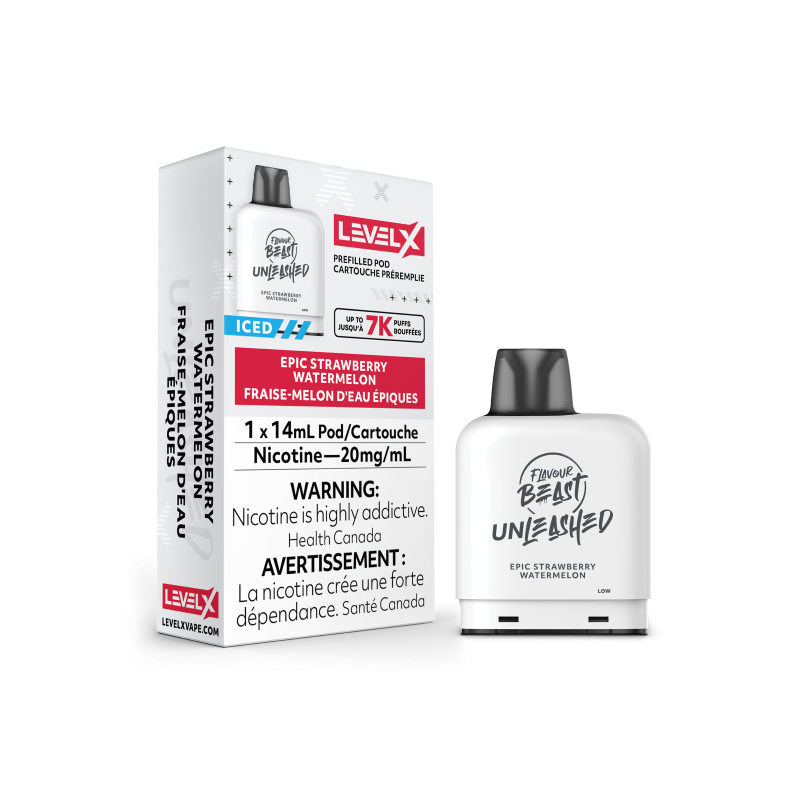 Flavour Beast UNLEASHED Pod 14ml - EPIC STRAWBERRY WATERMELON
