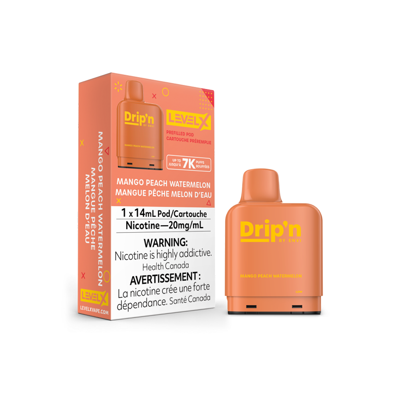 DRIPN LEVEL X Pods 14mL - MANGO PEACH WATERMELON