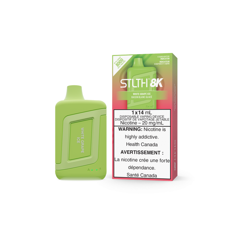 STLTH 8K Disposable - WHITE GRAPE ICE