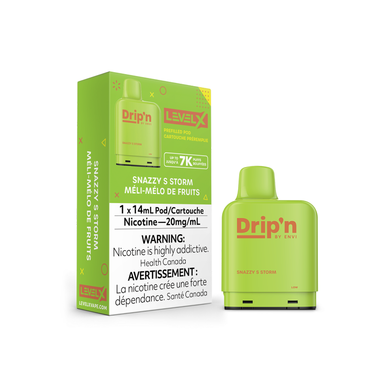 DRIPN LEVEL X Pods 14mL - SNAZZY S STORM