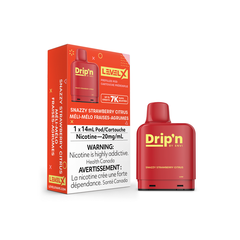 DRIPN LEVEL X Pods 14mL - SNAZZY STRAWBERRY CITRUS