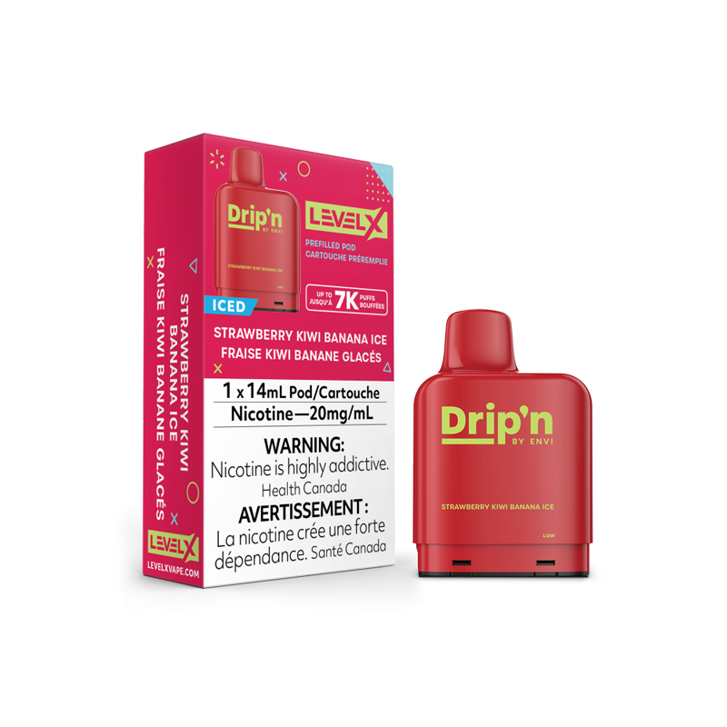 DRIPN LEVEL X Pods 14mL - STRAWBERRY KIWI BANANA ICE