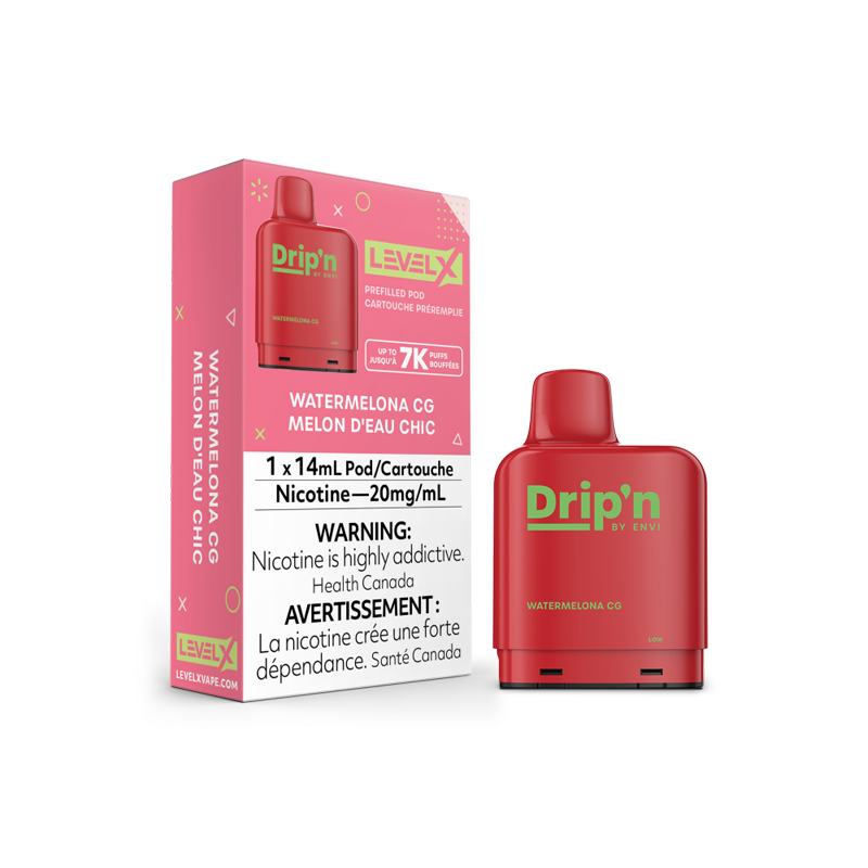 DRIPN LEVEL X Pods 14mL - WATERMELON CG