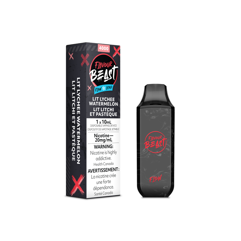 Flavour Beast Flow Disposable 4000 - LIT LYCHEE WATERMELON ICED