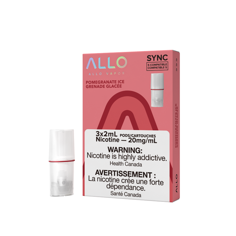 Allo Sync Pods 3pk. - POMEGRANTE ICE