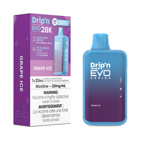 Drip'n EVO 28K Disposable - GRAPE ICE