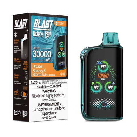 Dripn Fasta Blast 30K - SNAZZY S STORM ICE
