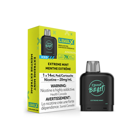 Flavour Beast LEVEL X Pods 14mL - EXTREME MINT ICED