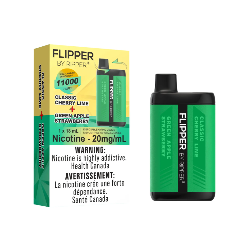 FLIPPER by RIPPER - GREEN APPLE STRAWBERRY + CLASSIC CHERRY LIME