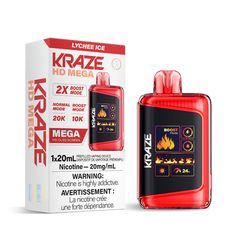 KRAZE HD MEGA 20K - LYCHEE ICE