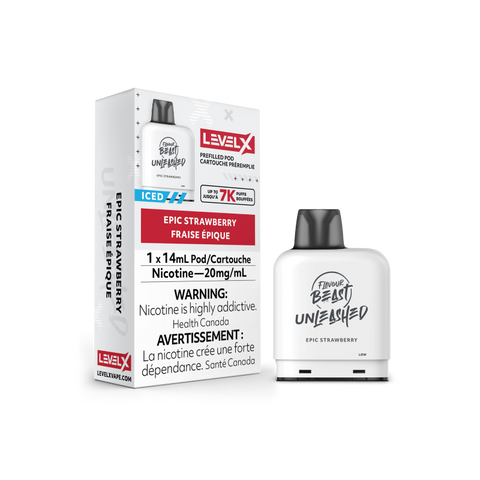 Flavour Beast UNLEASHED Pod 14ml - EPIC STRAWBERRY