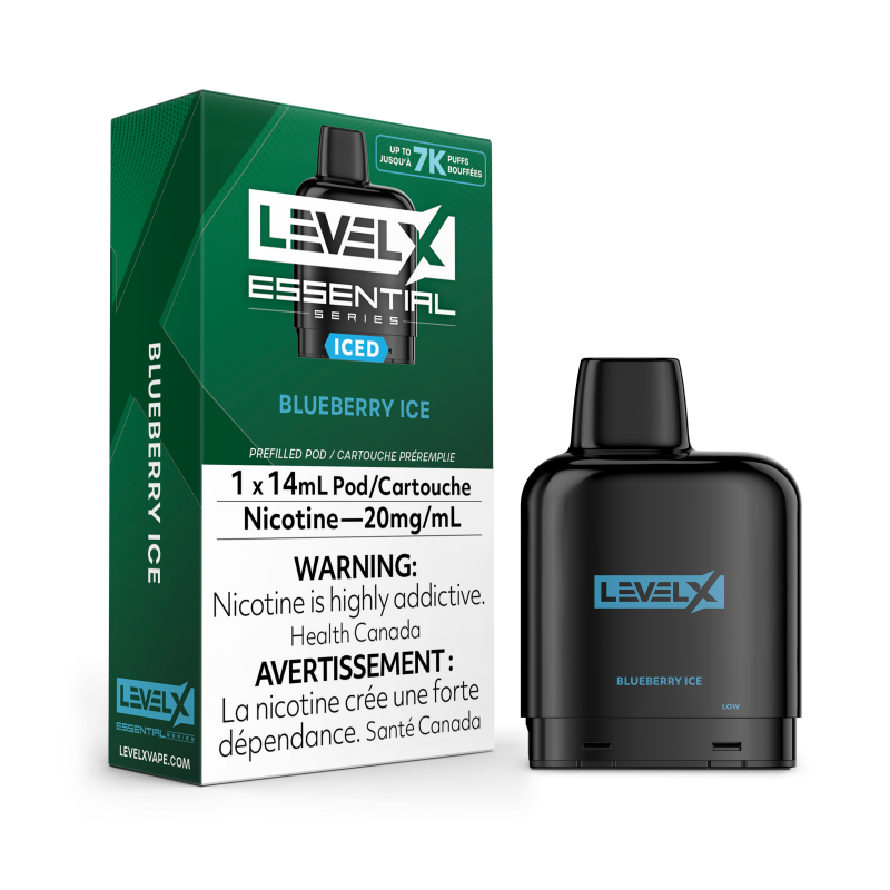 Flavour Beast ESSENTIAL Series Level X Pods 14ml - BLUEBERRY ICE