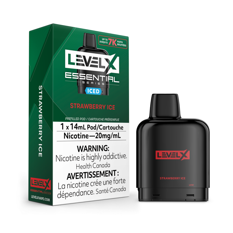 Flavour Beast ESSENTIAL Series Level X Pods 14ml - STRAWBERRY ICE