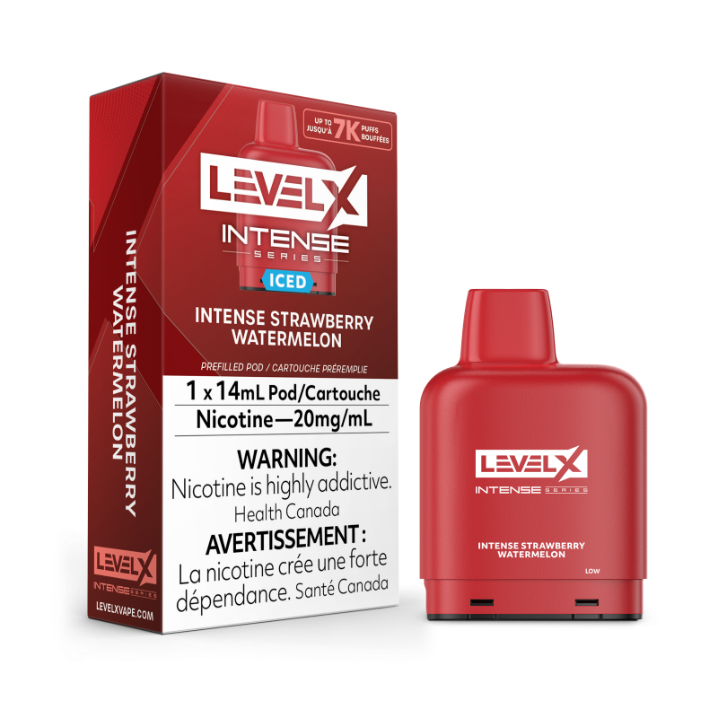 Level X INTENSE Series Level X Pods 14ml - INTENSE STRAWBERRY WATERMELON