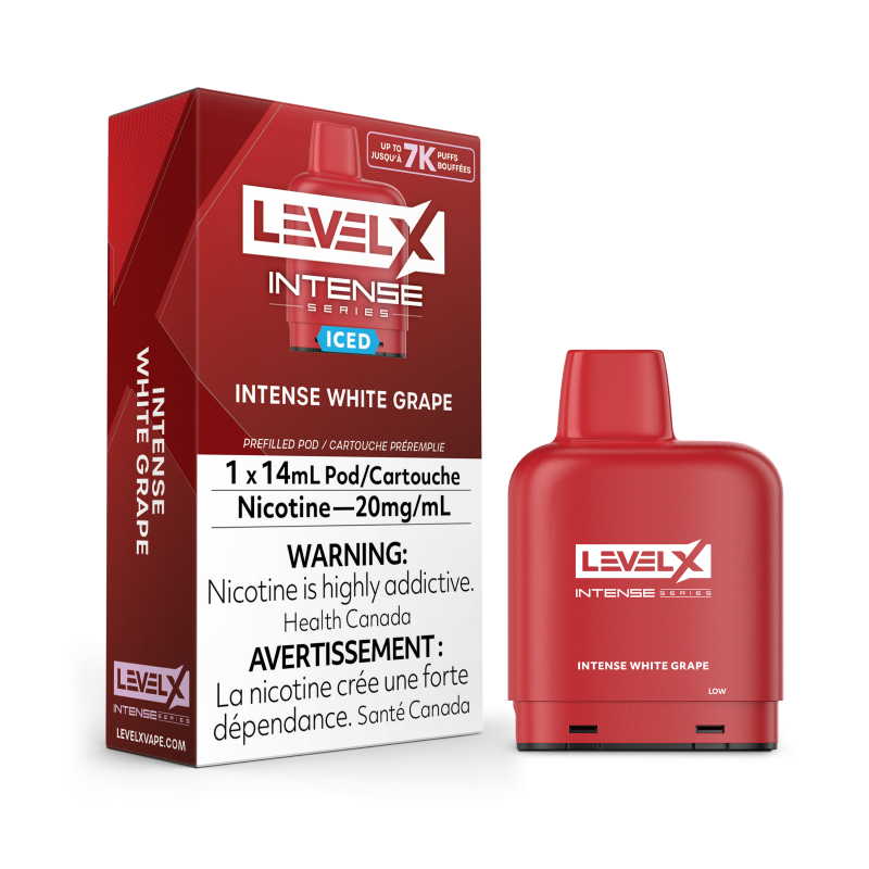 Level X INTENSE Series Level X Pods 14ml - INTENSE WHITE GRAPE