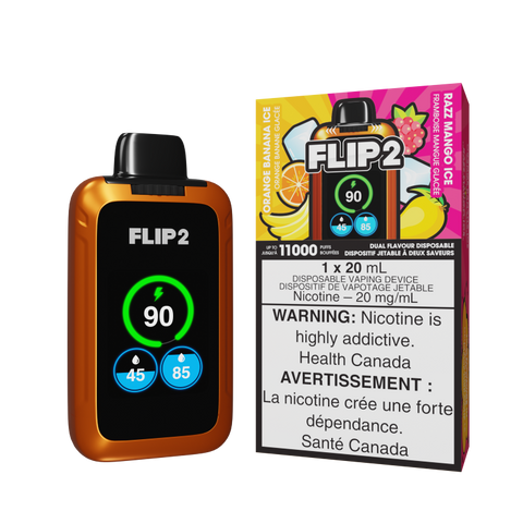 FLIP 2 - ORANGE BANANA ICE & RAZZ MANGO ICE