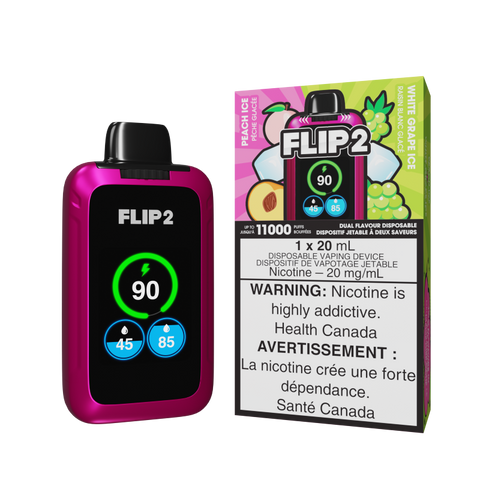 FLIP 2 - PEACH ICE & WHITE GRAPE ICE