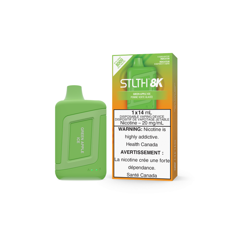 STLTH 8K Disposable - GREEN APPLE ICE