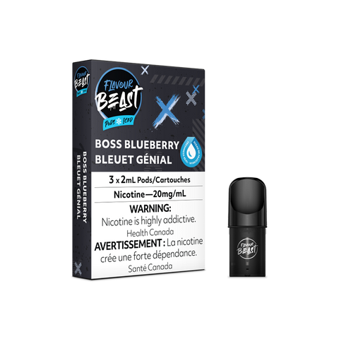 Flavour Beast Pods 3pk. - BOSS BLUEBERRY ICED