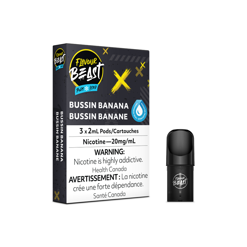 Flavour Beast Pods 3pk. - BUSSIN BANANA