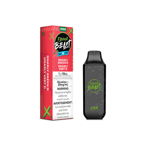 Flavour Beast Flow Disposable 4000 - GNARLY GREEN D ICED