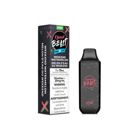 Flavour Beast Flow Disposable 4000 - WEEKEND WATERMELON ICED