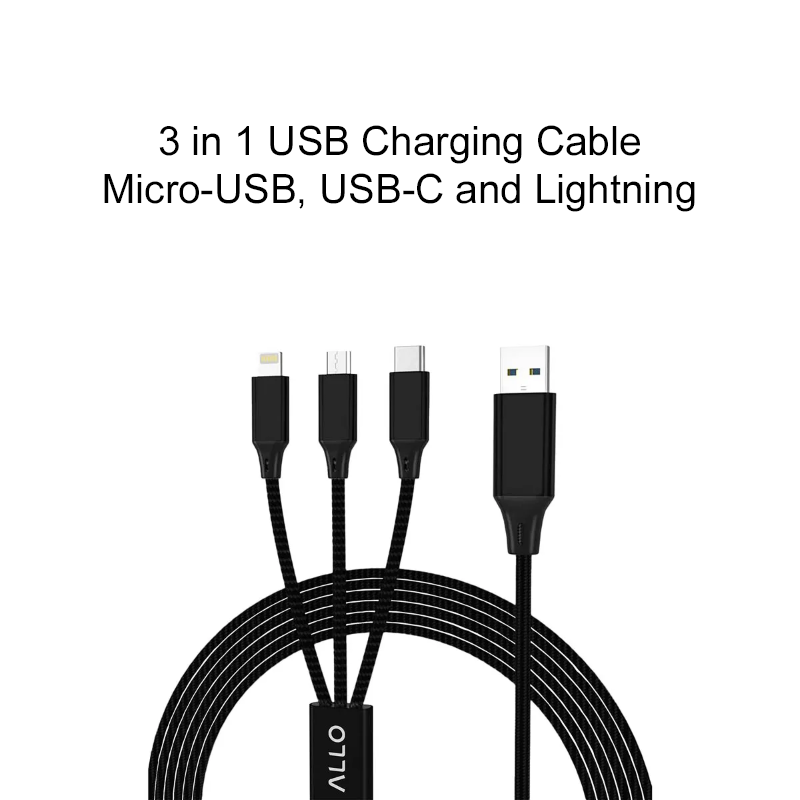 Allo 3 in 1 USB Charge Cable